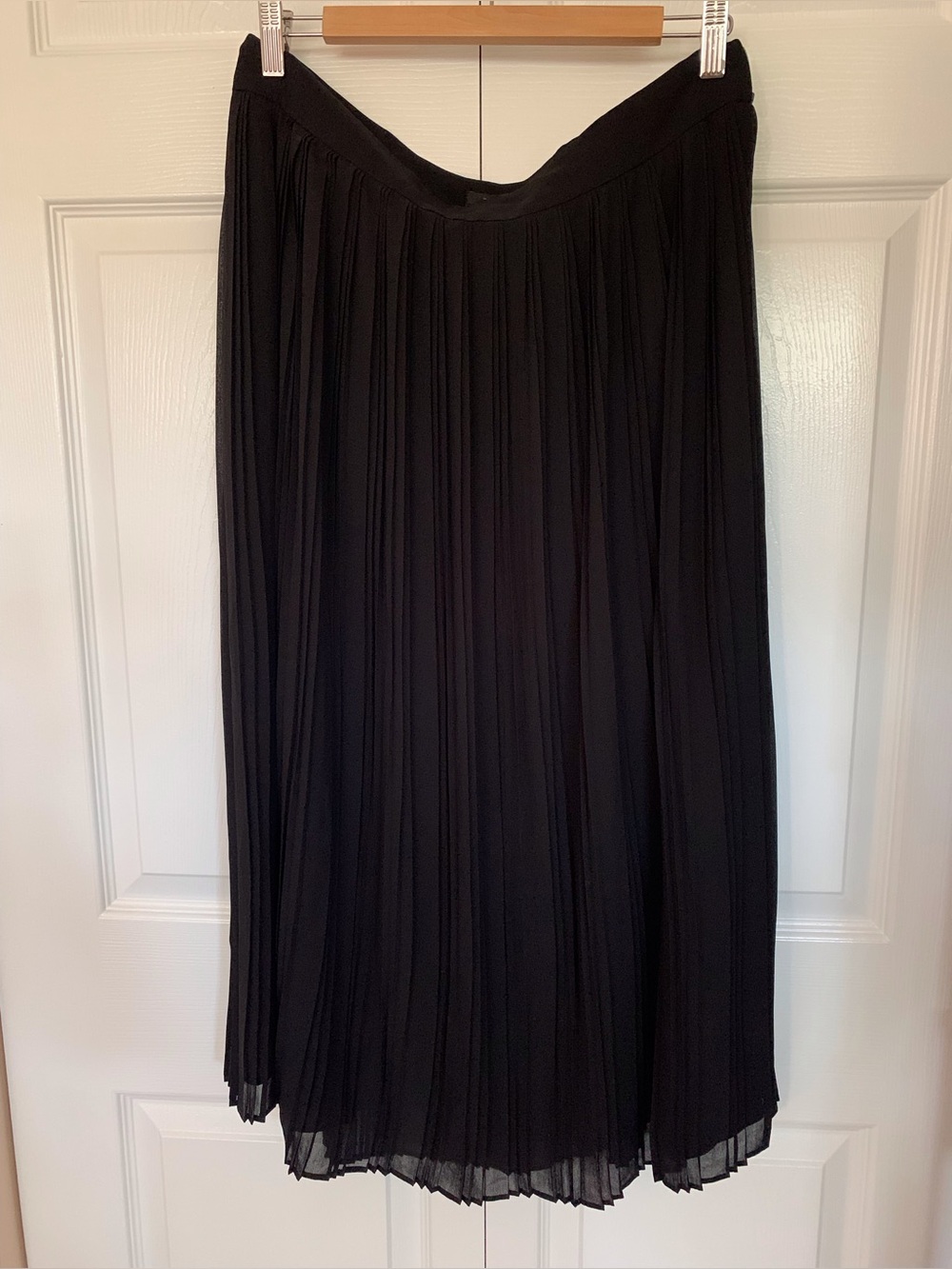 RW&CO. Black Pleated Long Skirt